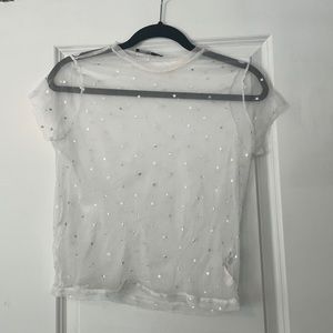 Nasty Gal Star Sheer top